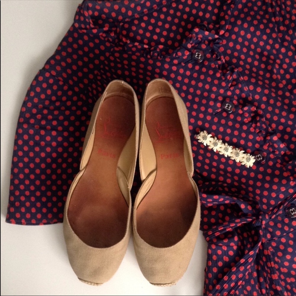 CHRISTIAN LOUBOUTIN Bailarina espadrille flats